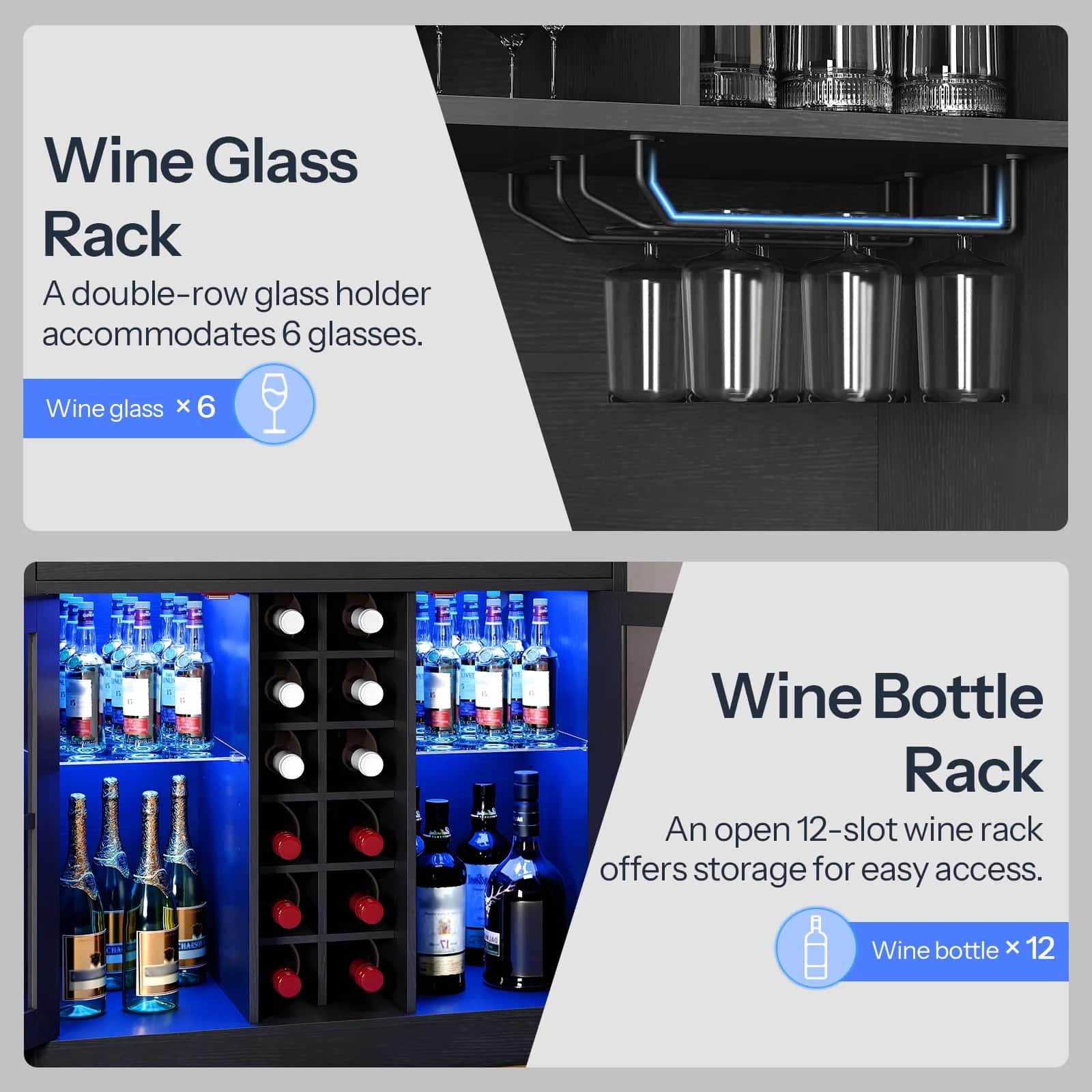hoobro-kitchen-furniture-meuble-bar-cuisine-noir-led-porte-verres image 8
