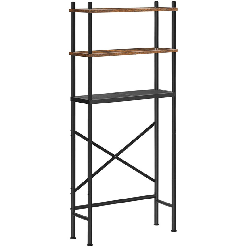 hoobro-bathroom-furniture-meuble-wc-3-niveaux-marron-3-tag-res image 1