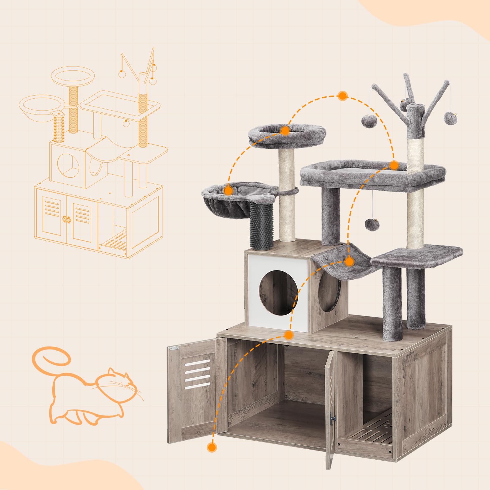 hoobro-pet-furniture-arbre-chat-gr-ge-liti-re-hamacs-sisal image 8