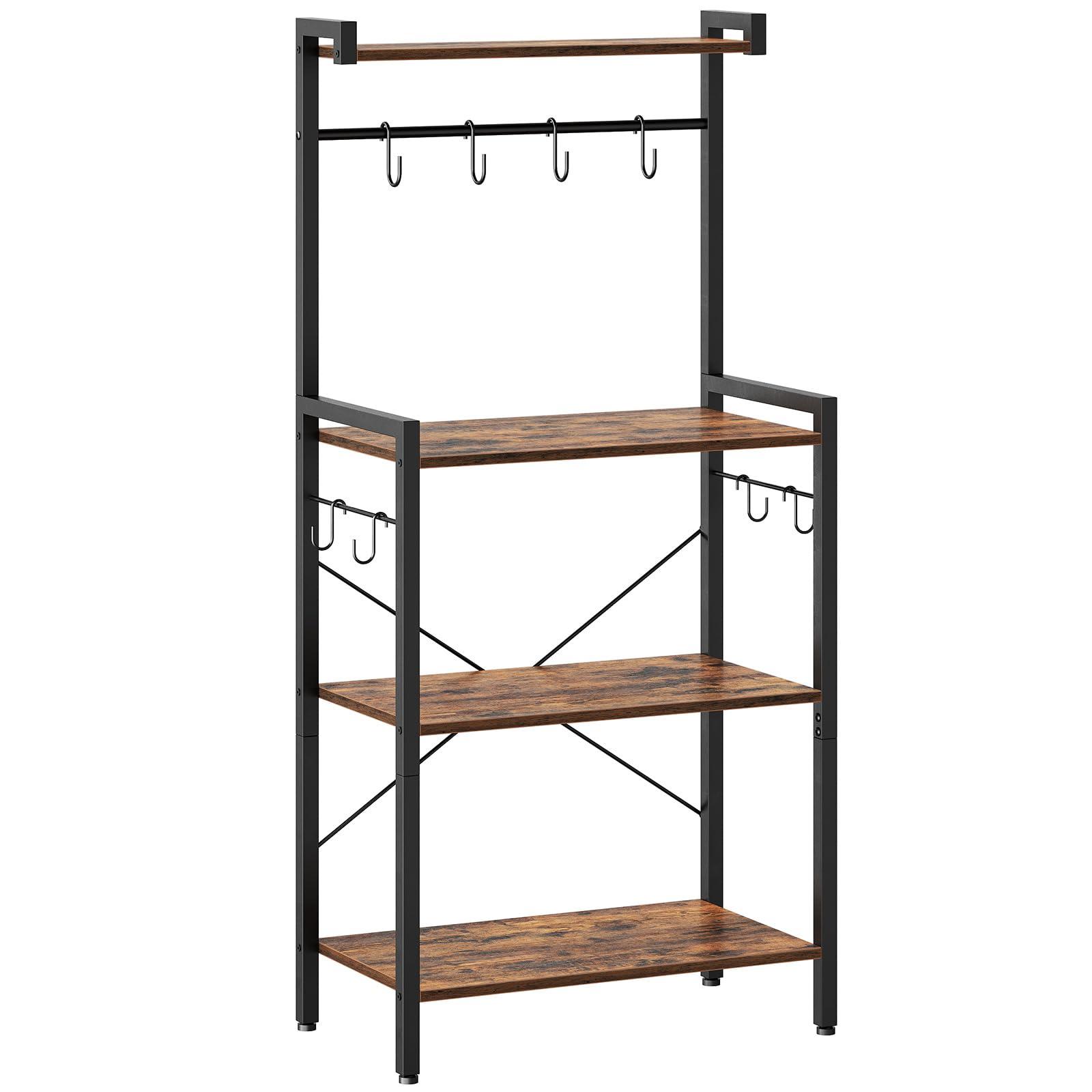 hoobro-kitchen-furniture-desserte-cuisine-4-niveaux-marron image 3