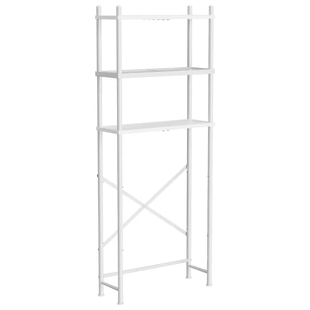 hoobro-bathroom-furniture-meuble-wc-blanc-3-niveaux image 1