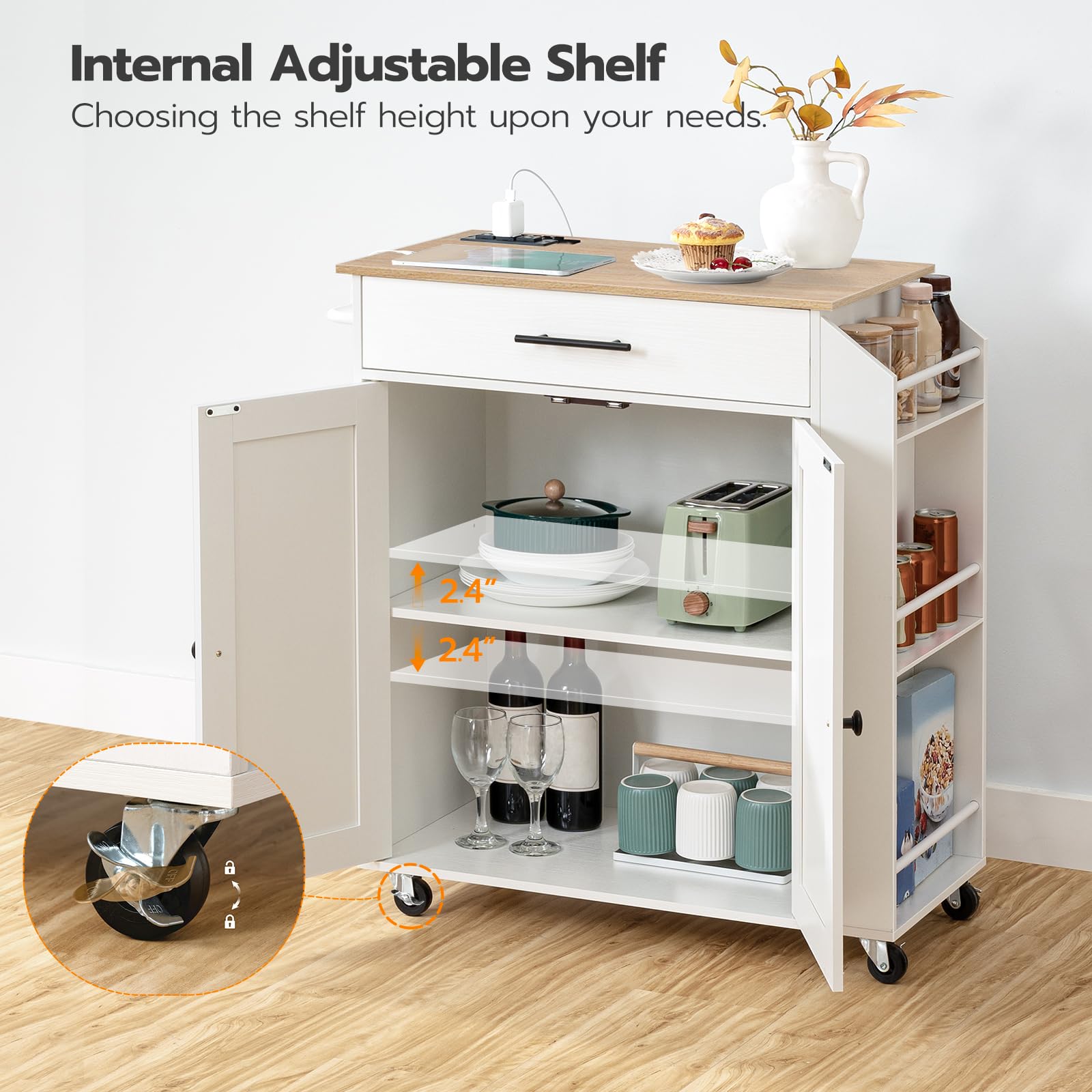 hoobro-kitchen-furniture-lot-cuisine-blanc-avec-prise image 8