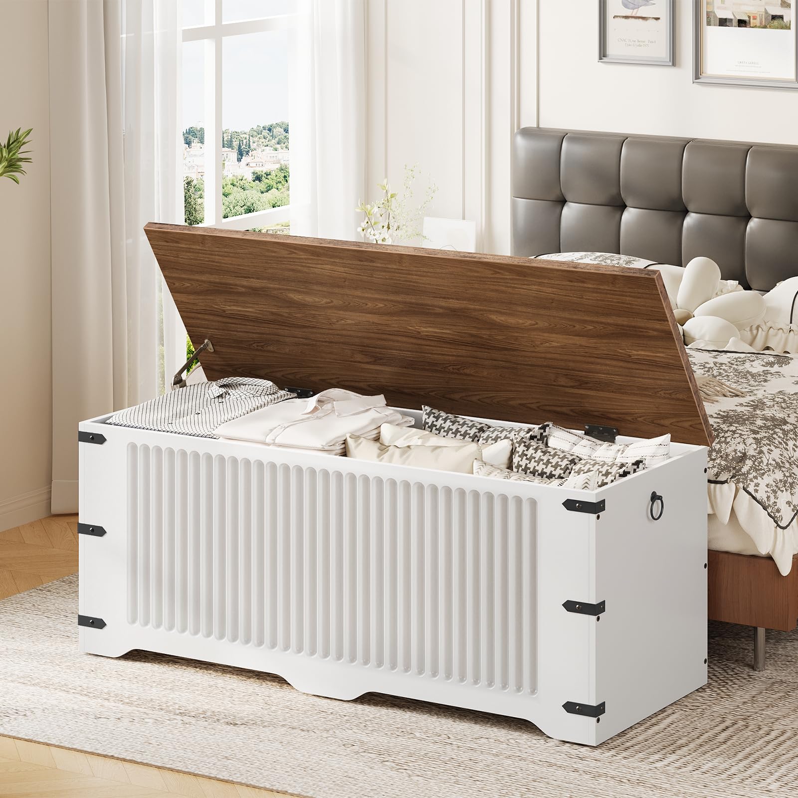 hoobro-banc-coffre-blanc-rangement-entr-e-charni-res-s-curit image 5