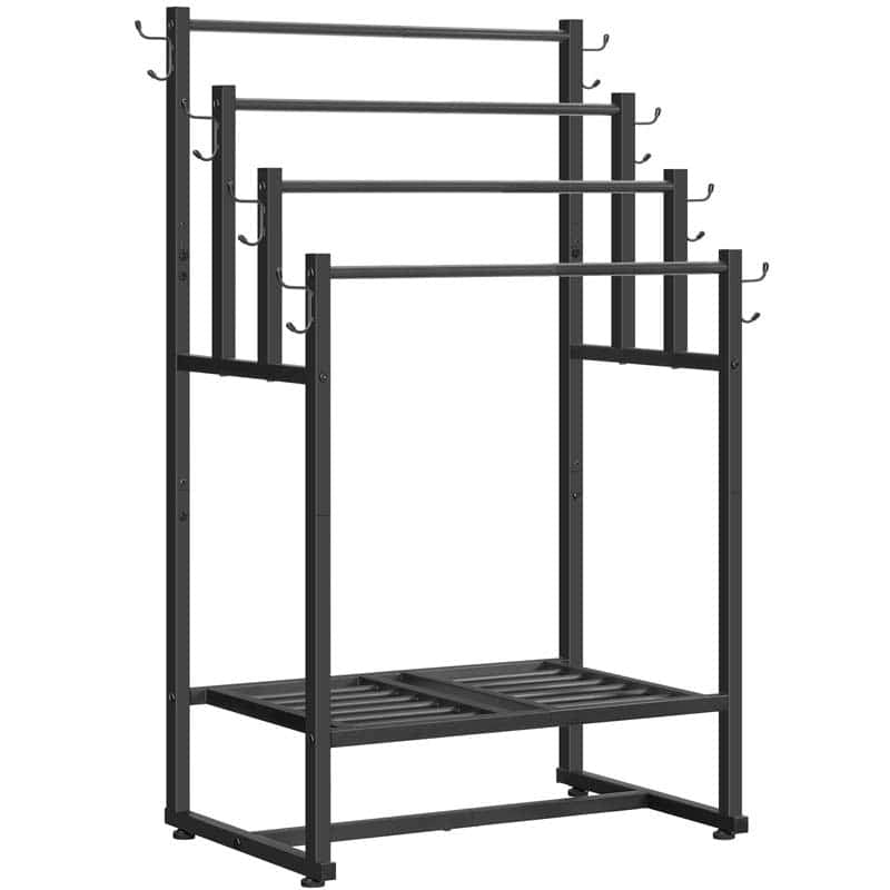 hoobro-bathroom-furniture-porte-serviettes-4-niveaux-noir image 7