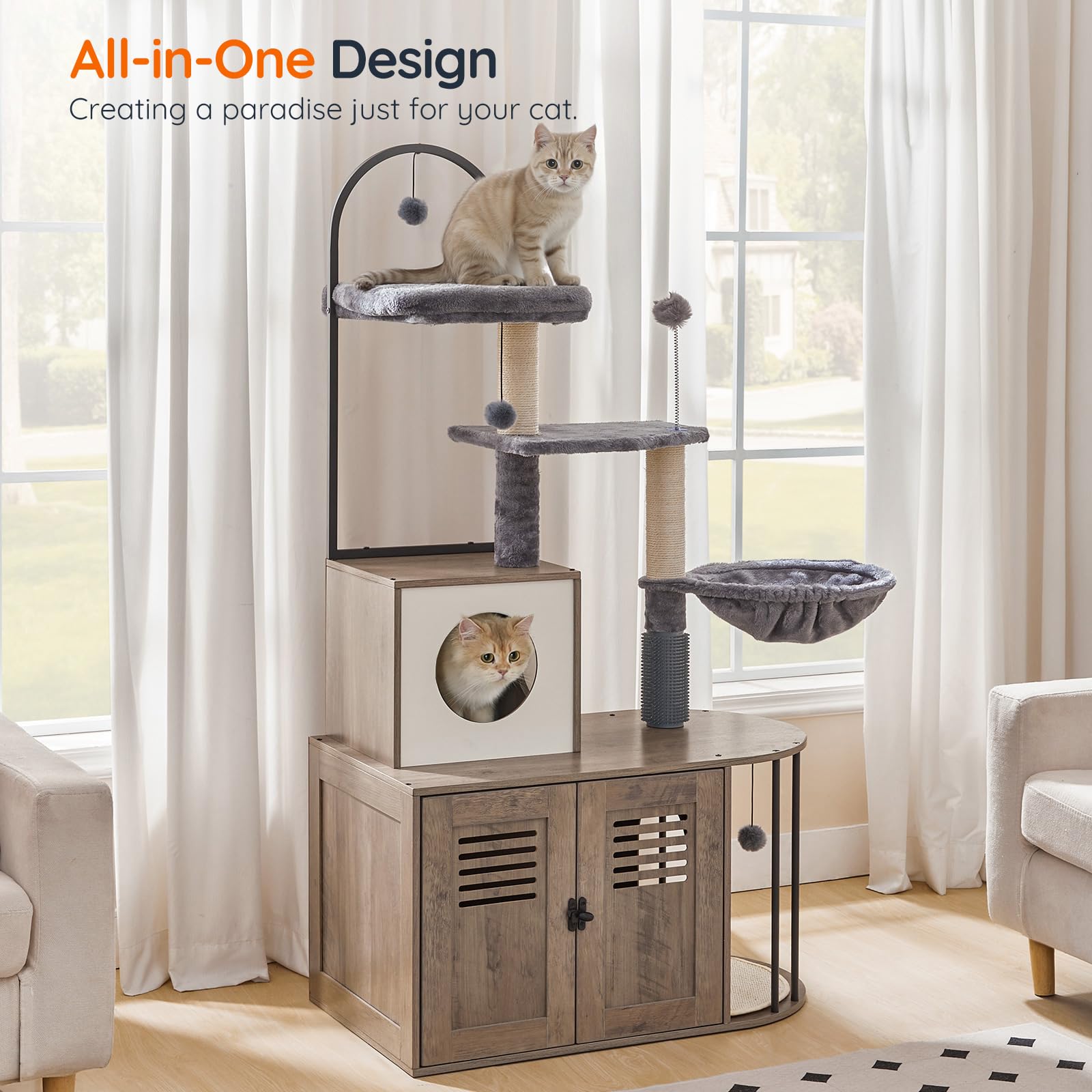 hoobro-arbre-chat-sisal-greige-liti-re-hamac image 4