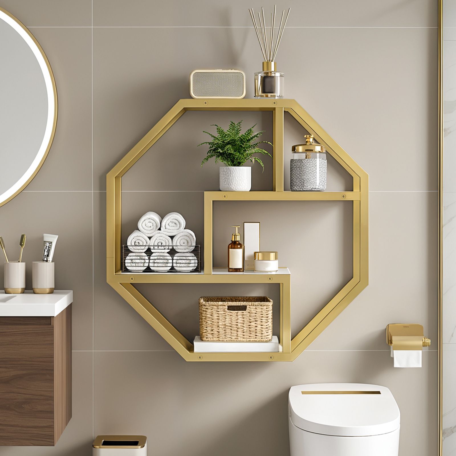 hoobro-storage-racks-tag-re-murale-dor-e-4-niveaux image 6