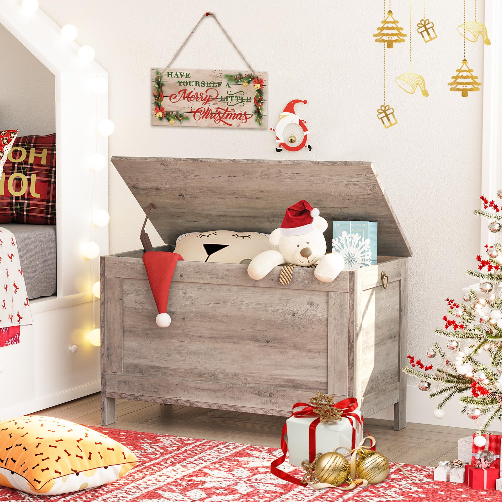 hoobro-storage-benches-banc-coffre-enfant-greige-jouets image 5