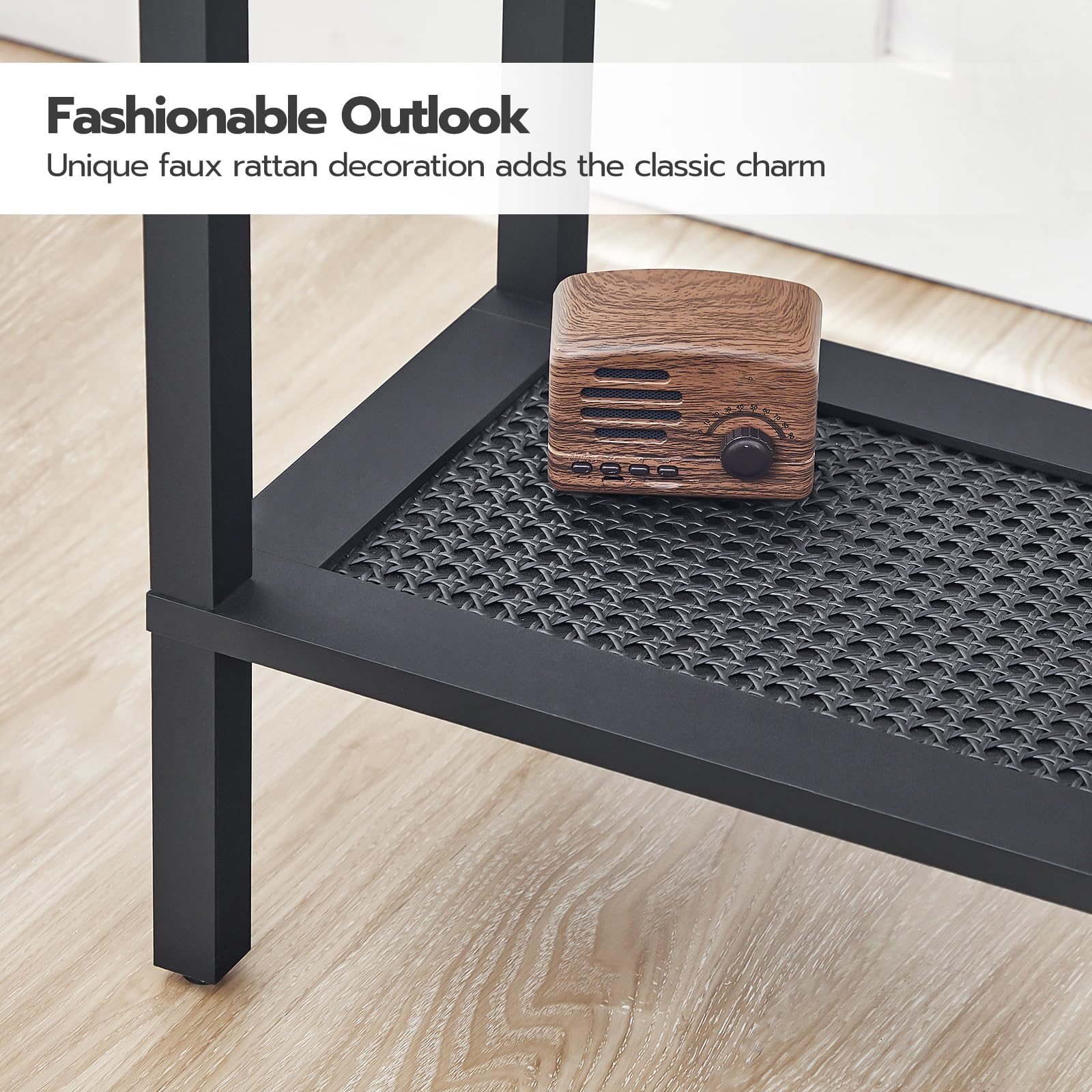 hoobro-side-tables-table-d-appoint-2-niveaux-marron image 8