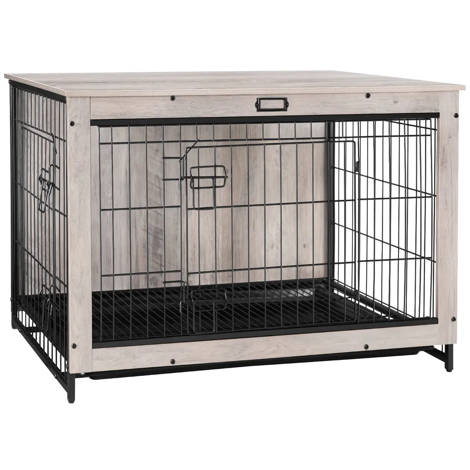 hoobro-pet-furniture-niche-chien-bois-98-cm-beige image 1