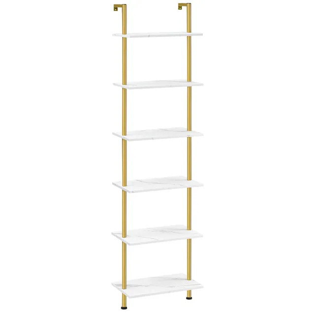 hoobro-bookshelves-tag-re-murale-marbre-6-niveaux image 1