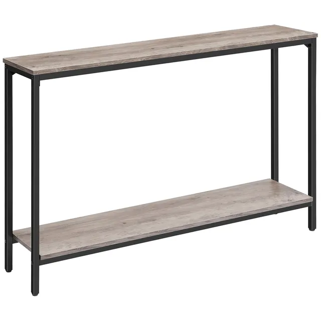 hoobro-console-table-table-console-troite-greige-120-cm image 1