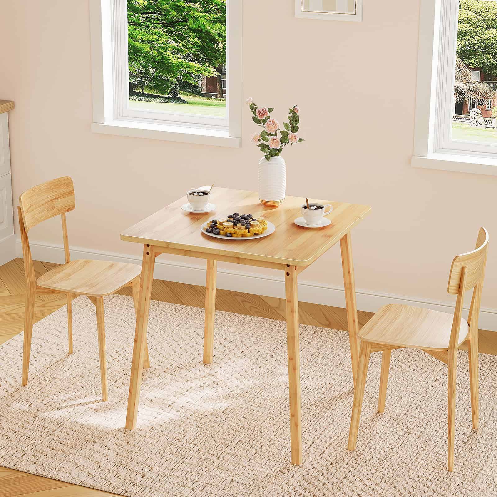 hoobro-table-carr-e-bambou-naturel-2-places-gain-de-place image 4
