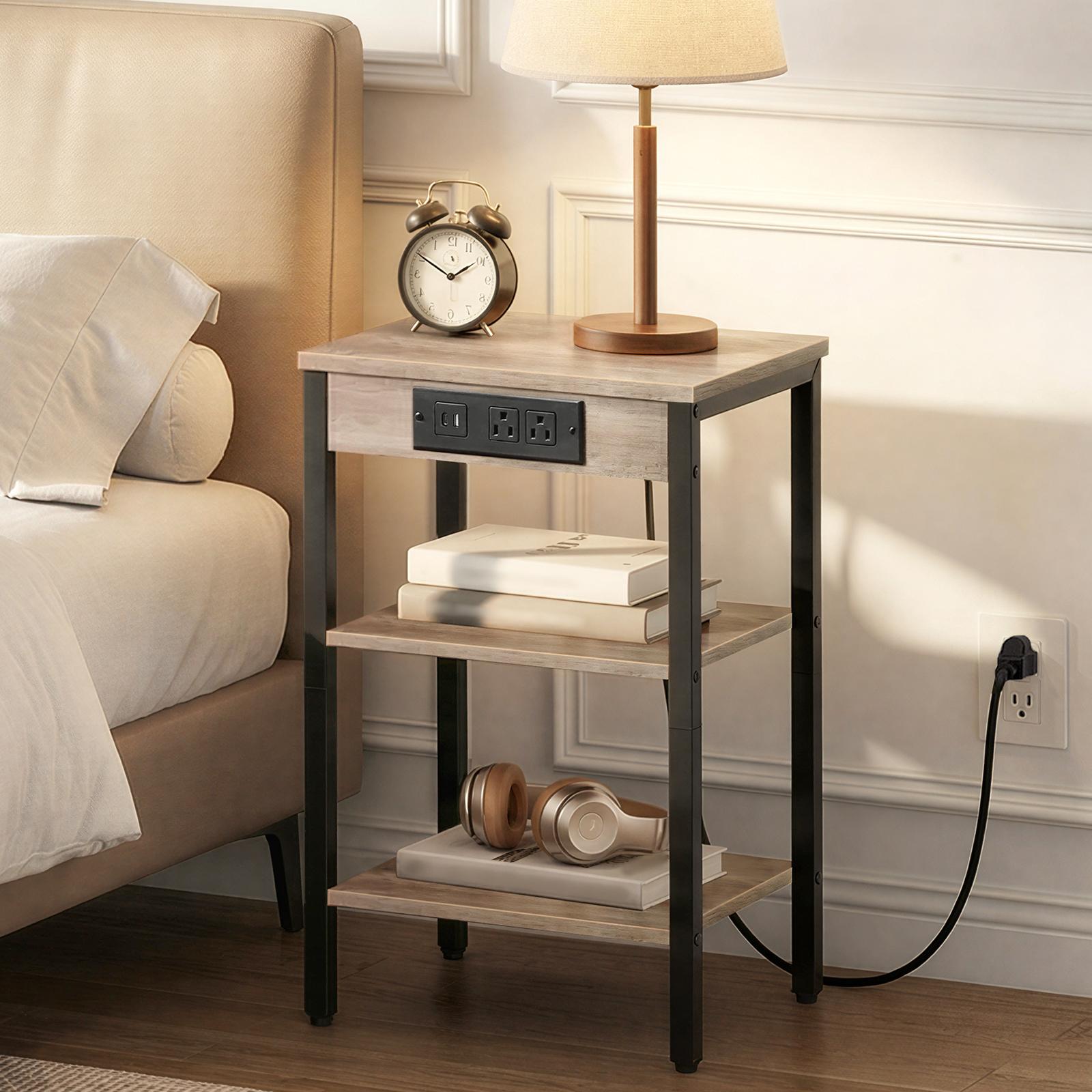 hoobro-side-tables-bout-canap-greige-prise-usb image 5