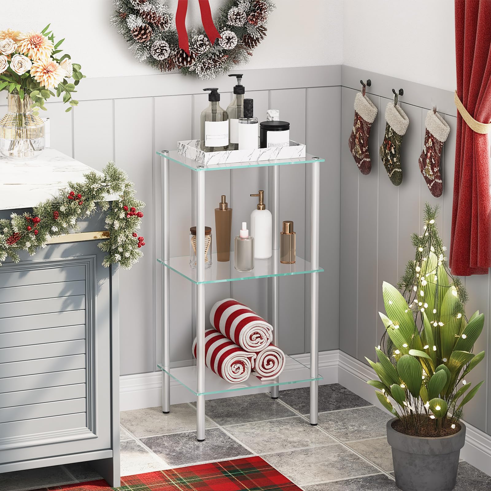 hoobro-bathroom-furniture-tag-re-salle-de-bain-verre-3-niveaux image 6