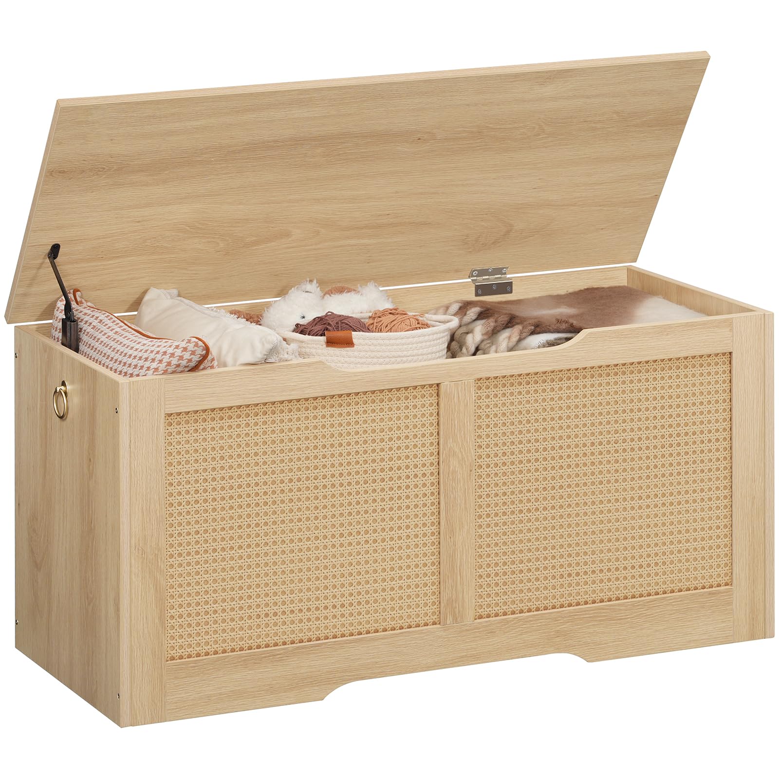 hoobro-banc-coffre-rotin-100-cm-naturel image 1