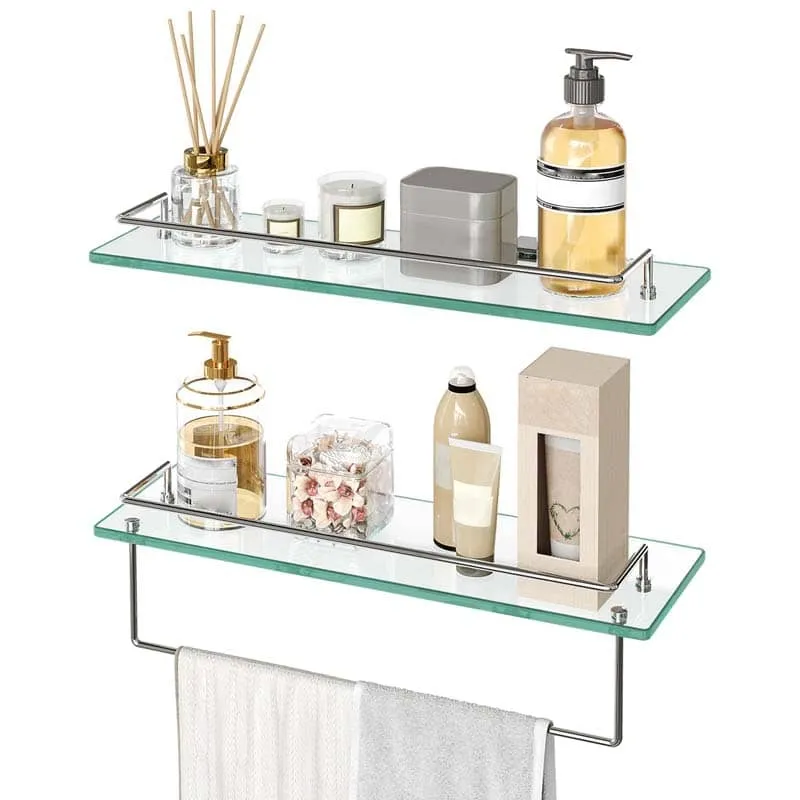 hoobro-bathroom-furniture-tag-re-murale-verre-lot-2-argent image 1