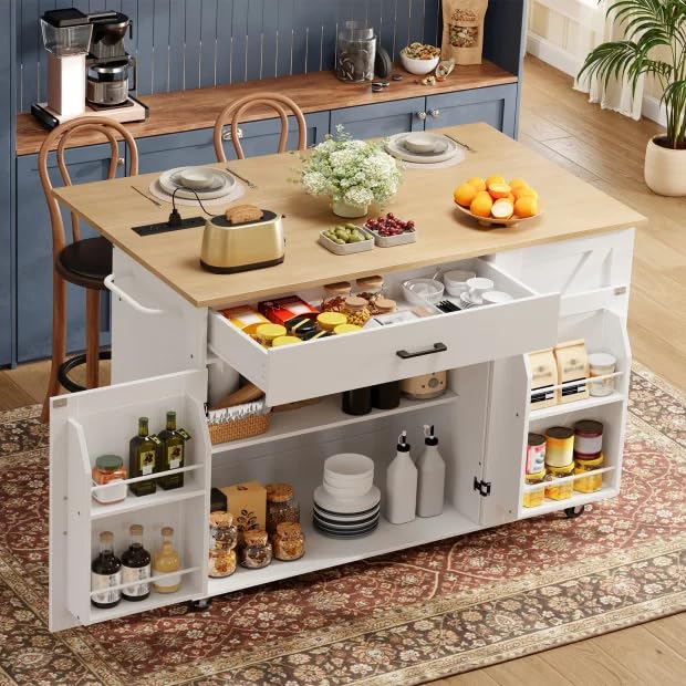 hoobro-kitchen-furniture-lot-cuisine-blanc-roulettes-2 image 4