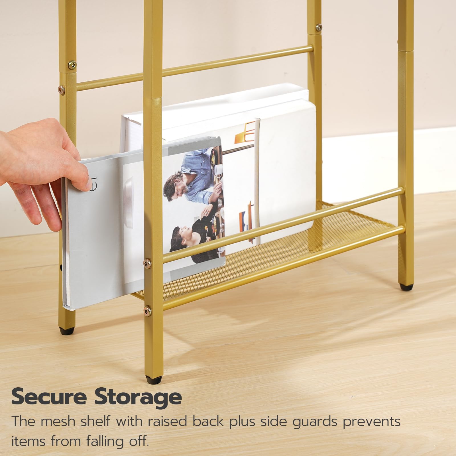 hoobro-side-tables-table-d-appoint-troite-dor-avec-usb image 5