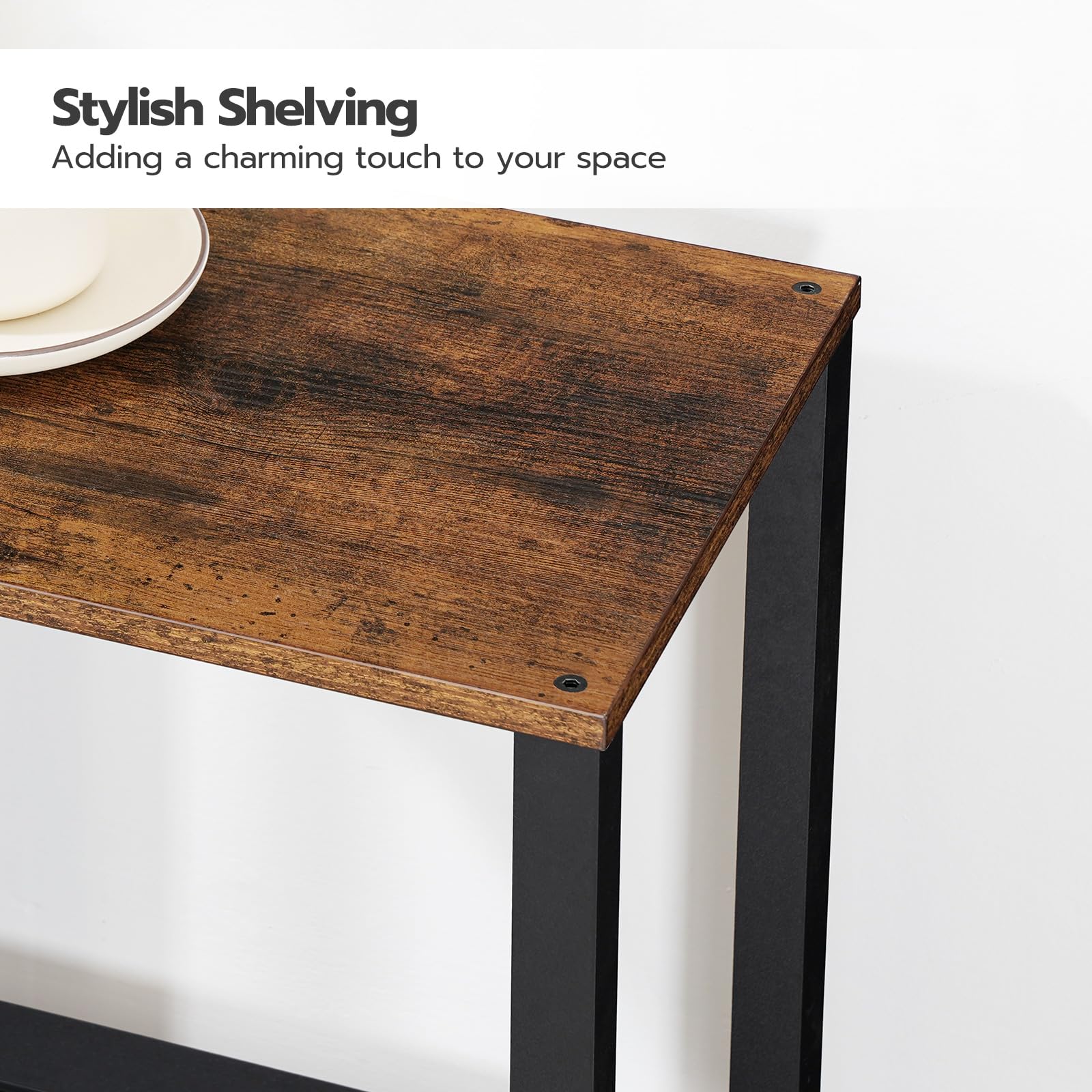 hoobro-side-tables-table-d-appoint-2-niveaux-marron image 7