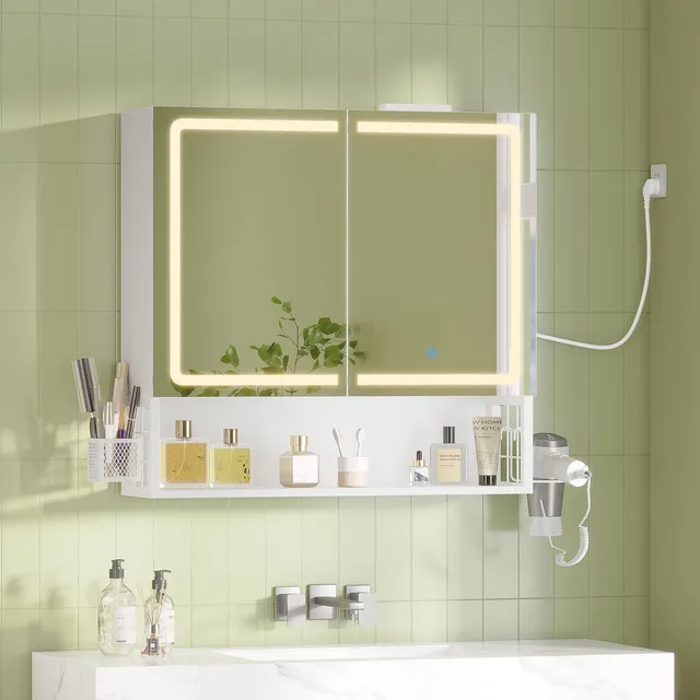 forabamb-armoire-murale-salle-de-bain-led-blanc-70-cm image 1