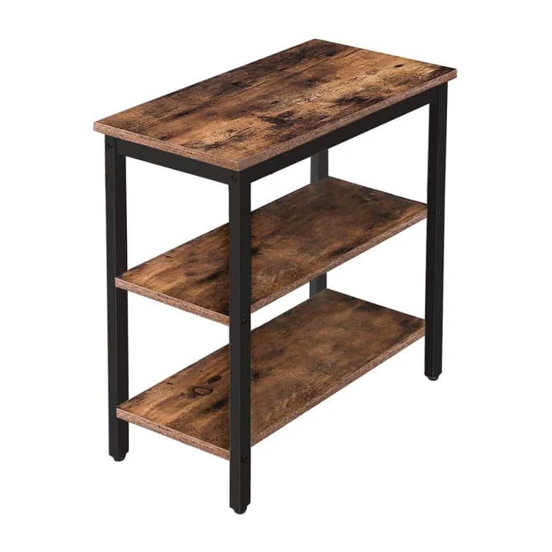 hoobro-side-tables-bout-de-canap-marron-3-tag-res-60-cm image 1