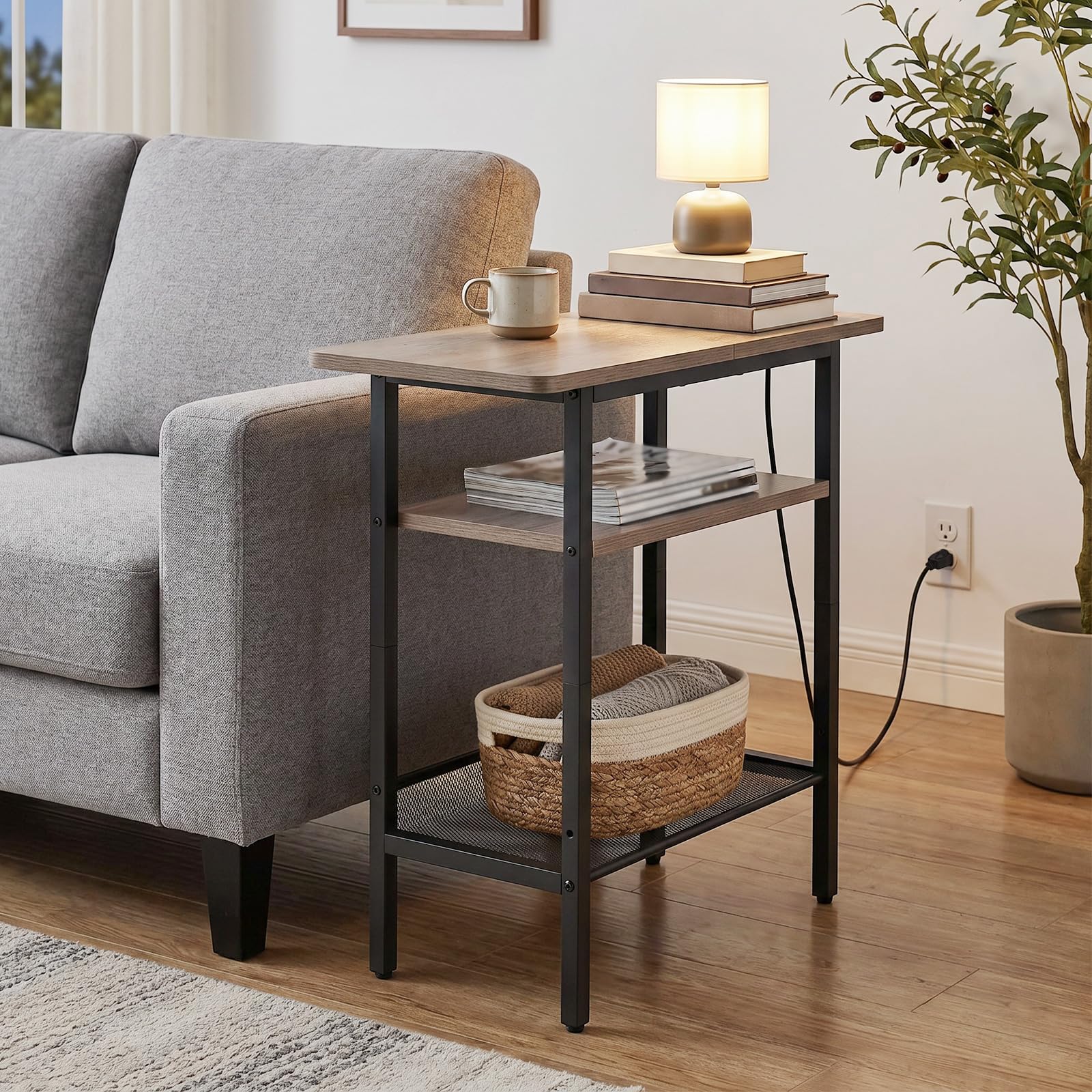 hoobro-bg366ubz01-table-d-appoint-prise-greige image 2
