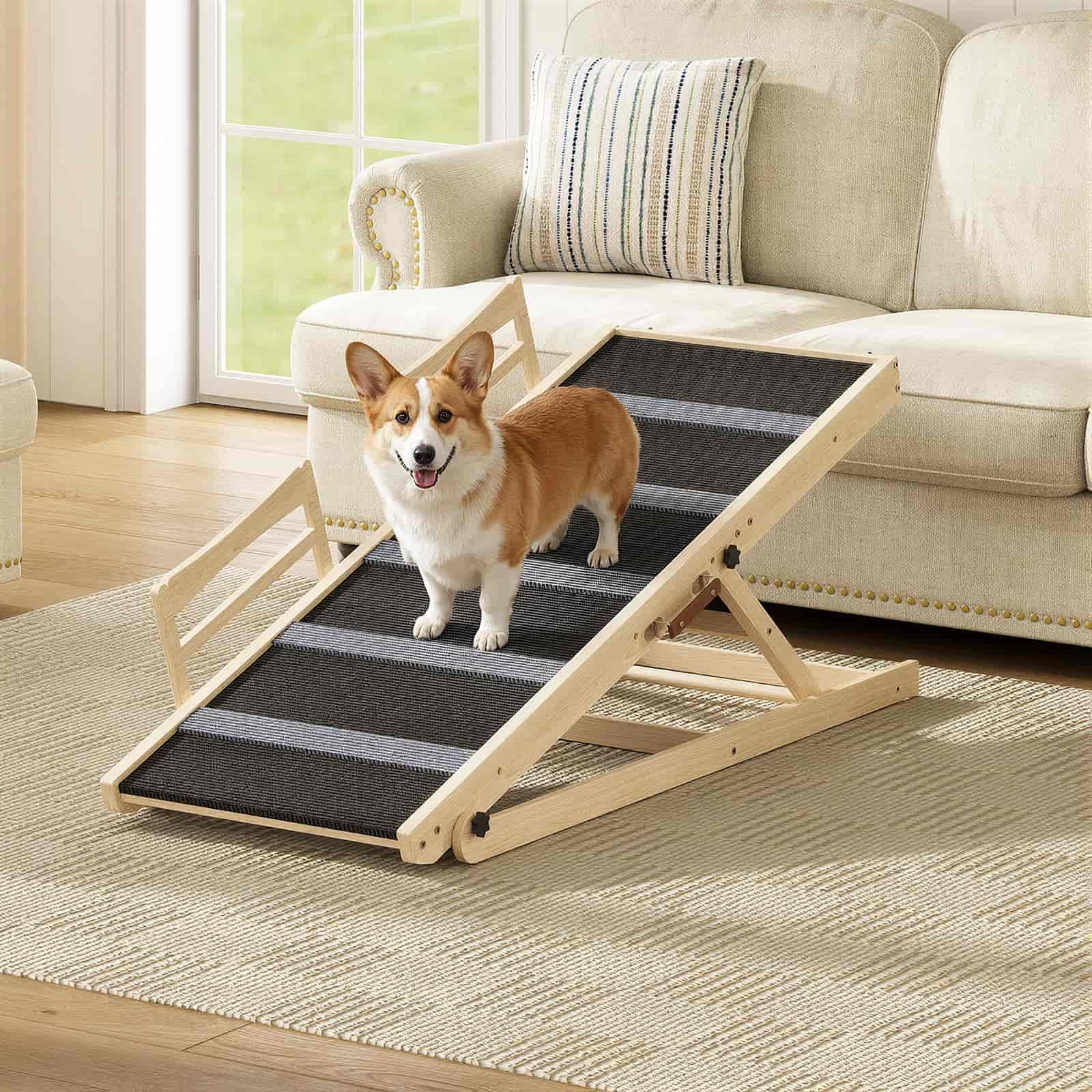hoobro-rampe-chien-pliable-naturelle-47-2-pouces-antid-rapante image 2