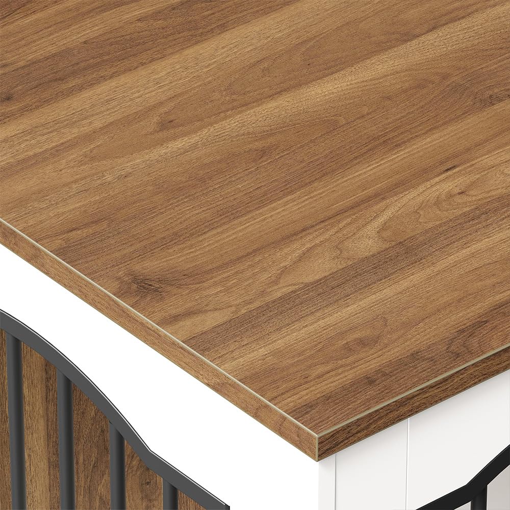 hoobro-meuble-niche-chien-blanc-3-portes-39-pouces-salon image 8
