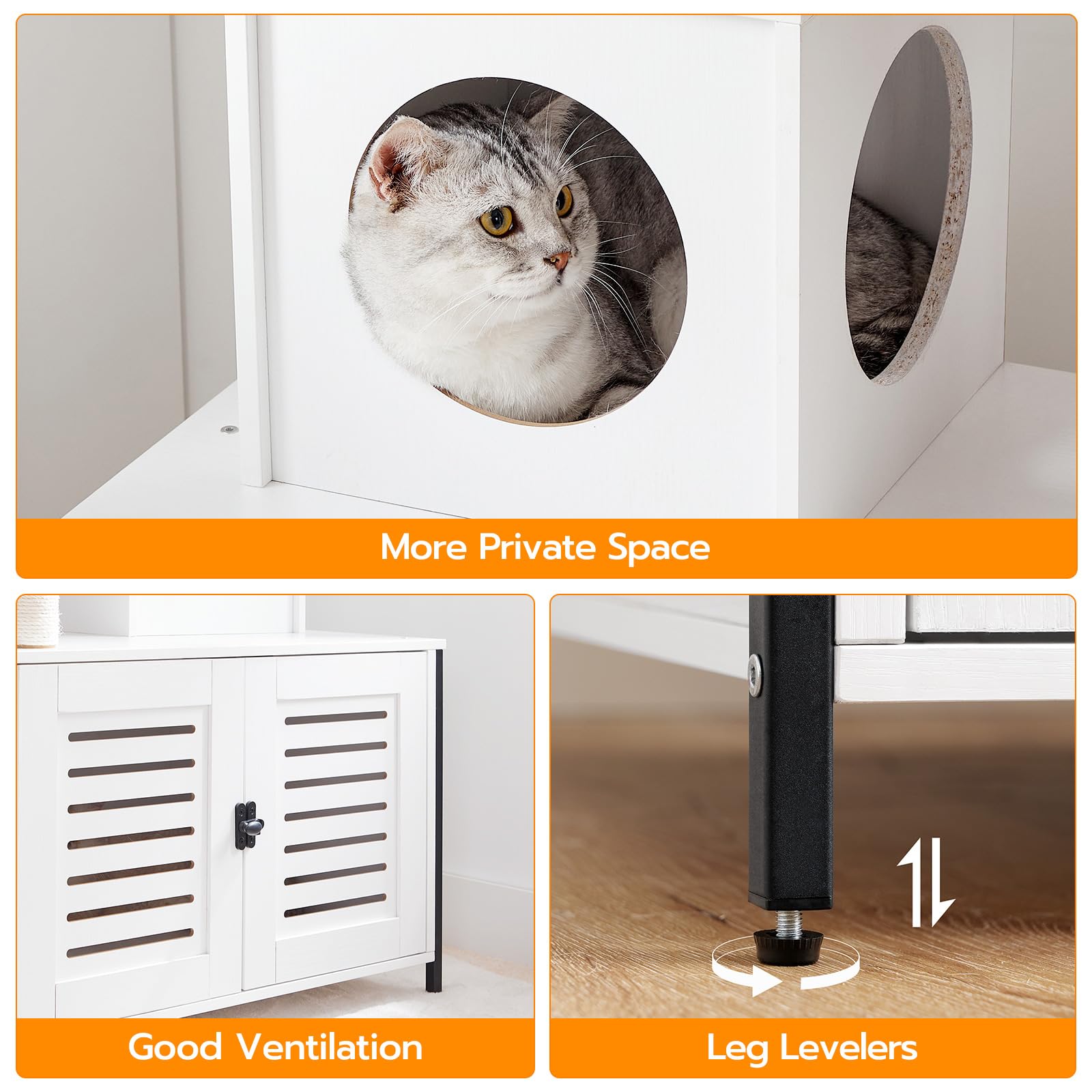 hoobro-arbre-chat-bois-blanc-avec-meuble-liti-re image 6