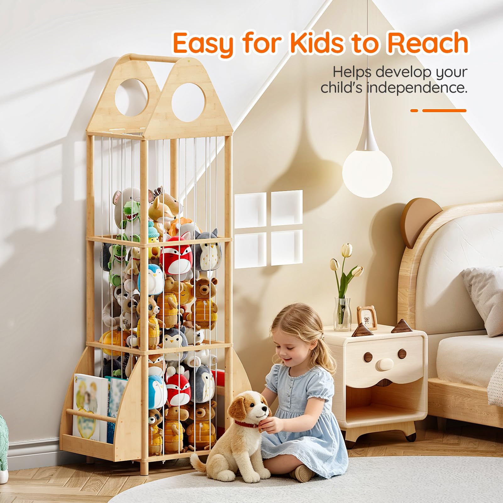 hoobro-rangement-peluches-bambou-naturel-yl67cw01-biblioth-que image 5
