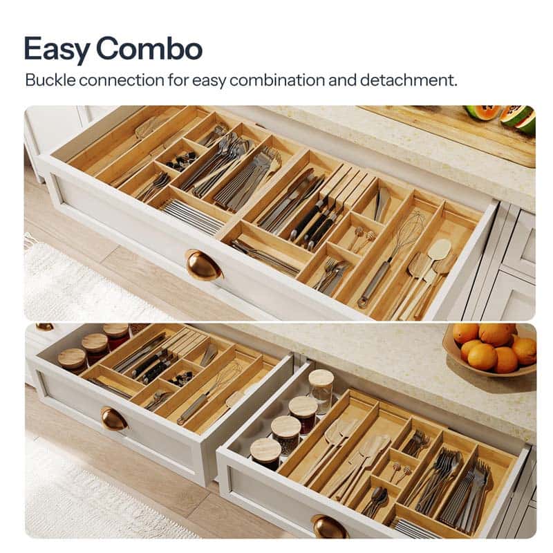 hoobro-range-couverts-bambou-extensible-16-cases-naturel image 6