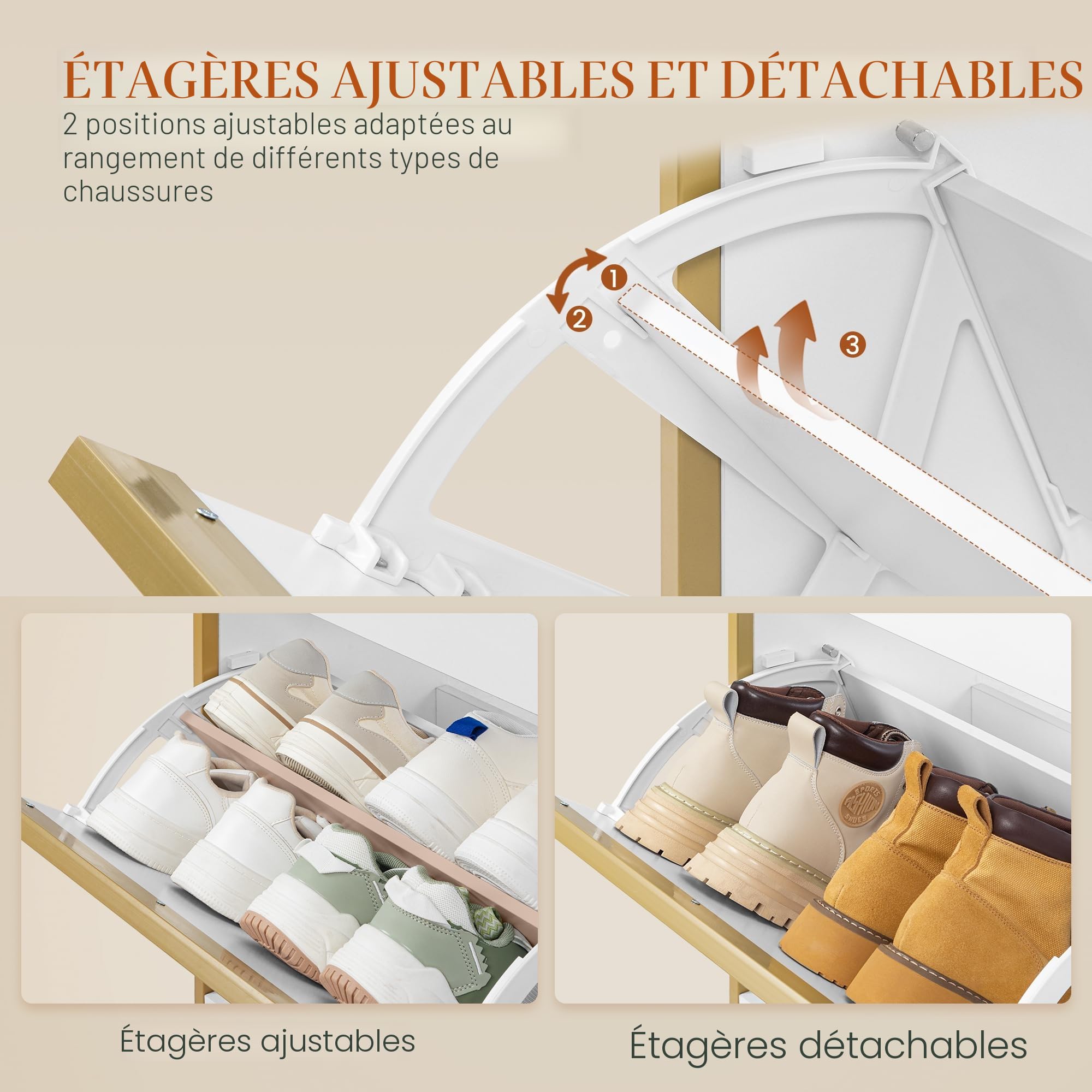 hexcelen-4-abattants-meuble-chaussures-24-paires-2-tiroirs image 5