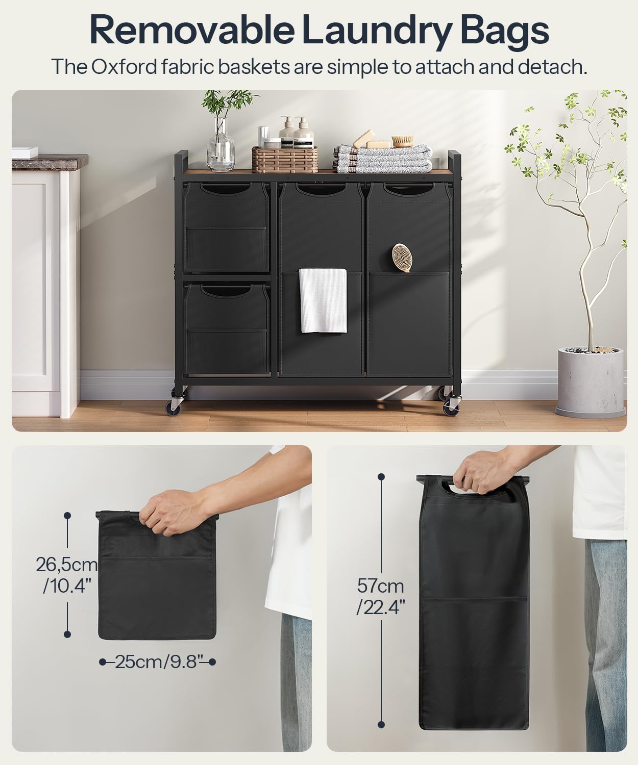hoobro-bf14xy01n1-panier-linge-4-bacs-marron-127-l image 5