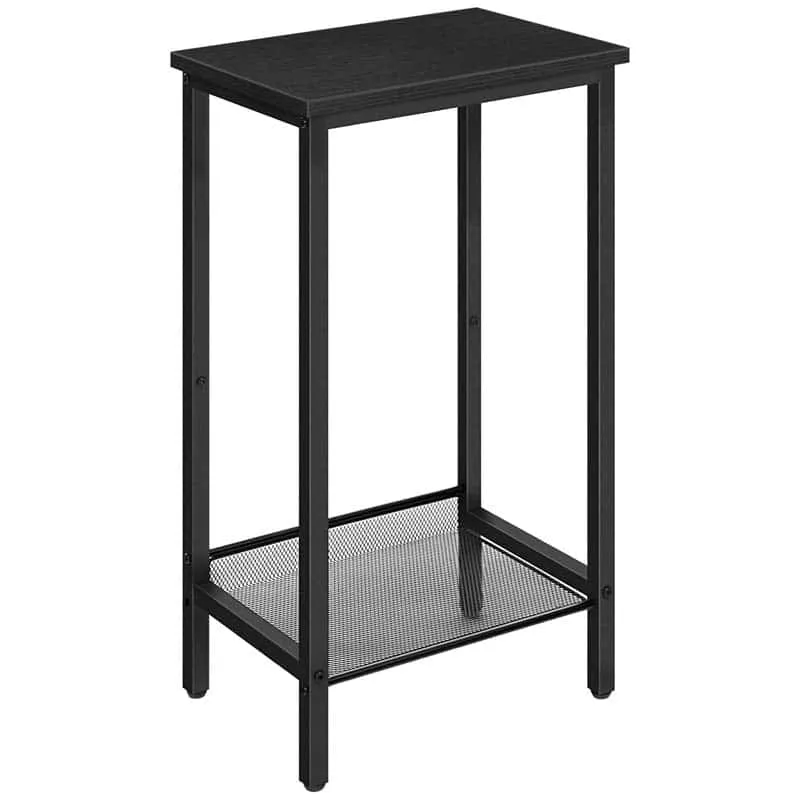 hoobro-side-tables-table-appoint-haute-noire-mesh-industriel image 1
