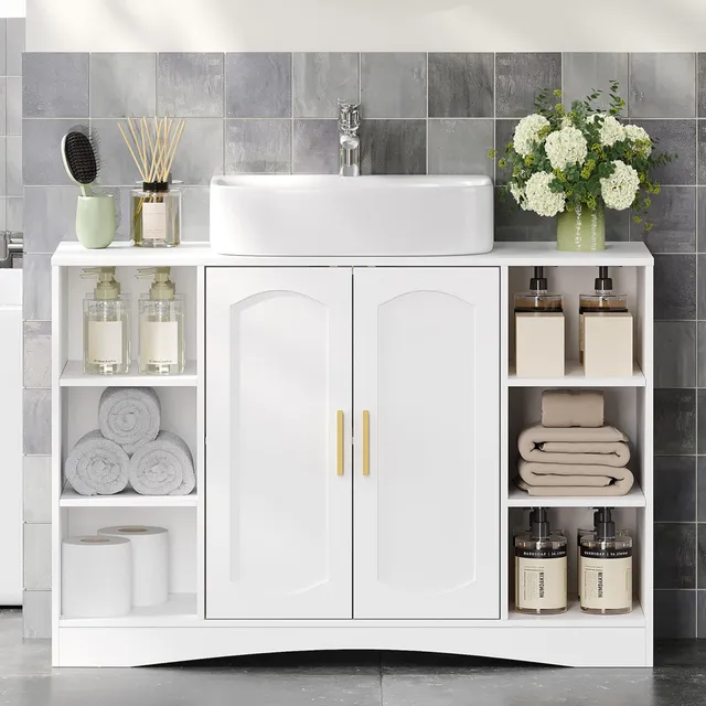 hexcelen-meuble-sous-lavabo-90-cm-double-porte-30x90x61-2-cm image 1