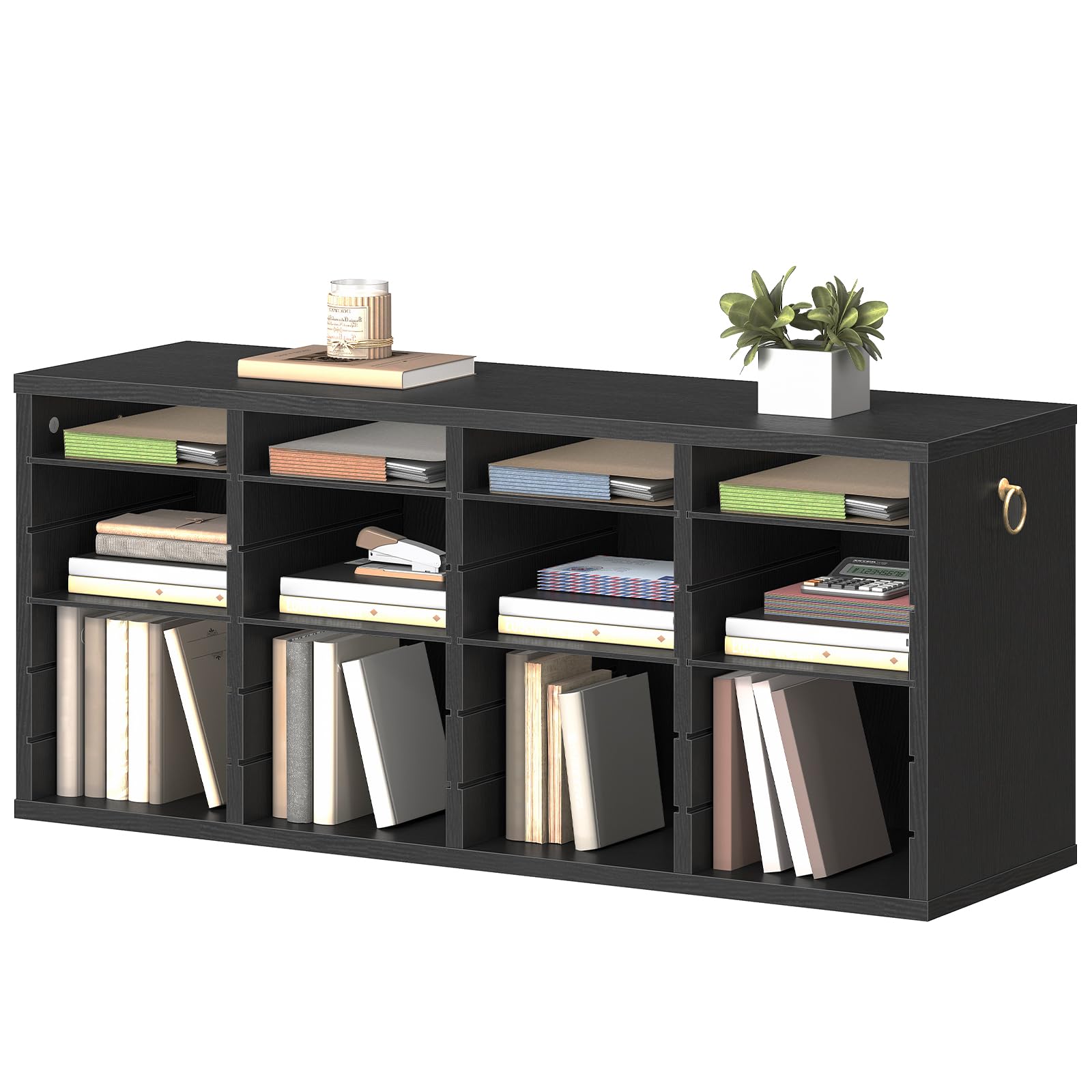 hoobro-trieur-courrier-noir-24-compartiments-r-glable image 1