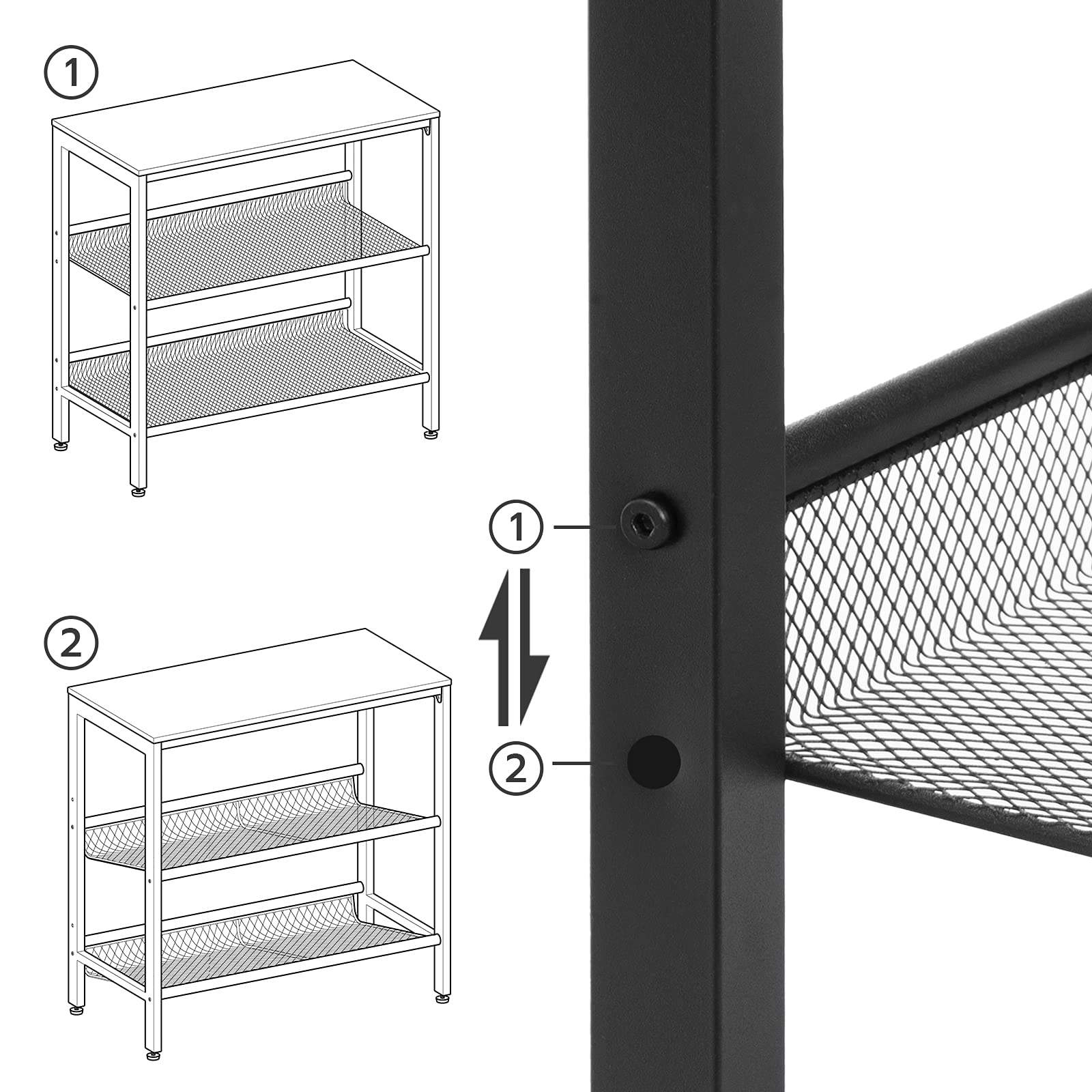 hoobro-bf23bz01g1-table-appoint-marron-3-niveaux image 8