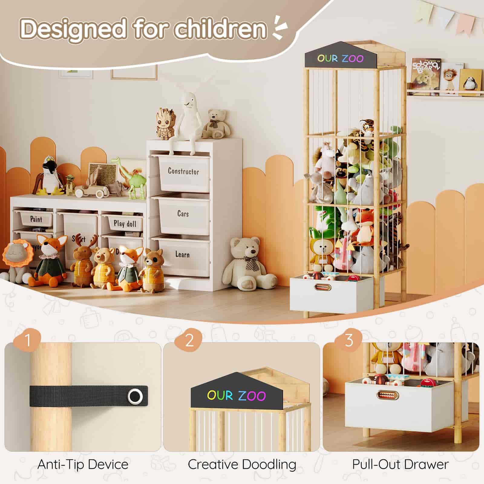 hoobro-kid-s-furniture-rangement-peluches-bambou-naturel image 7