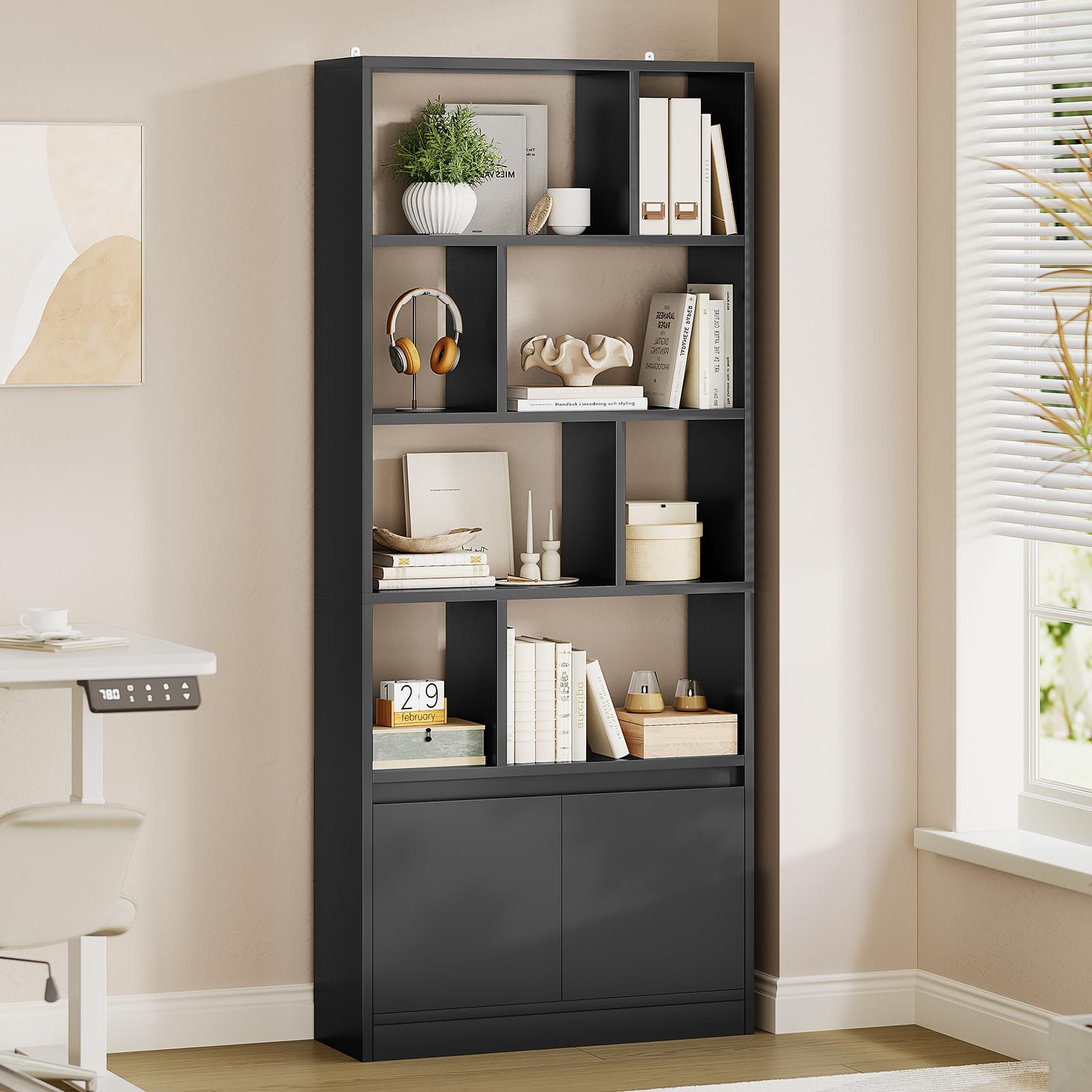 forabamb-biblioth-ques-biblioth-que-noire-4-niveaux-avec-portes image 2