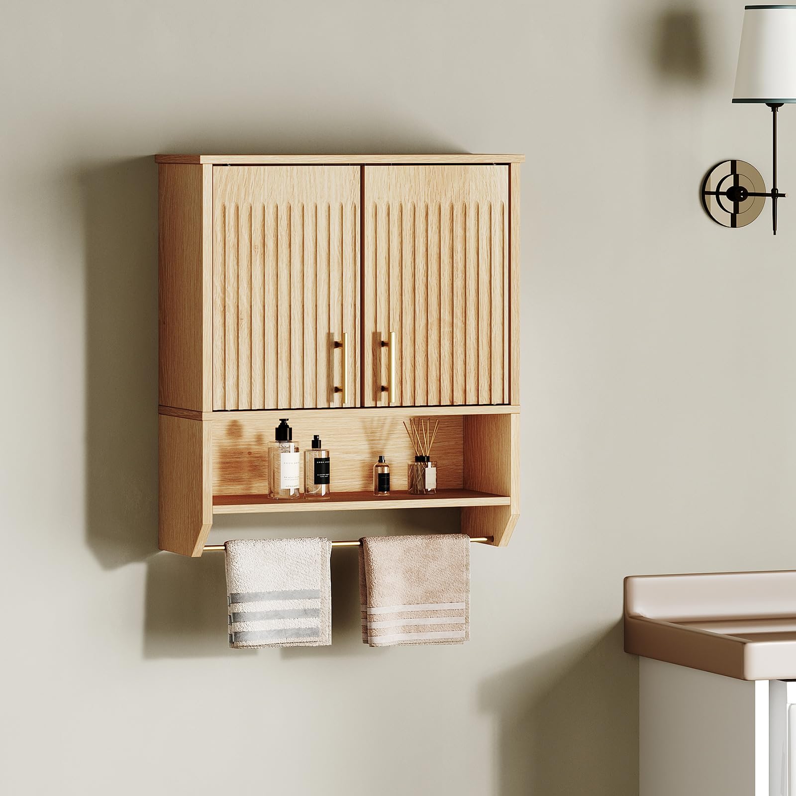 hoobro-bathroom-furniture-armoire-murale-naturel-cannel image 2