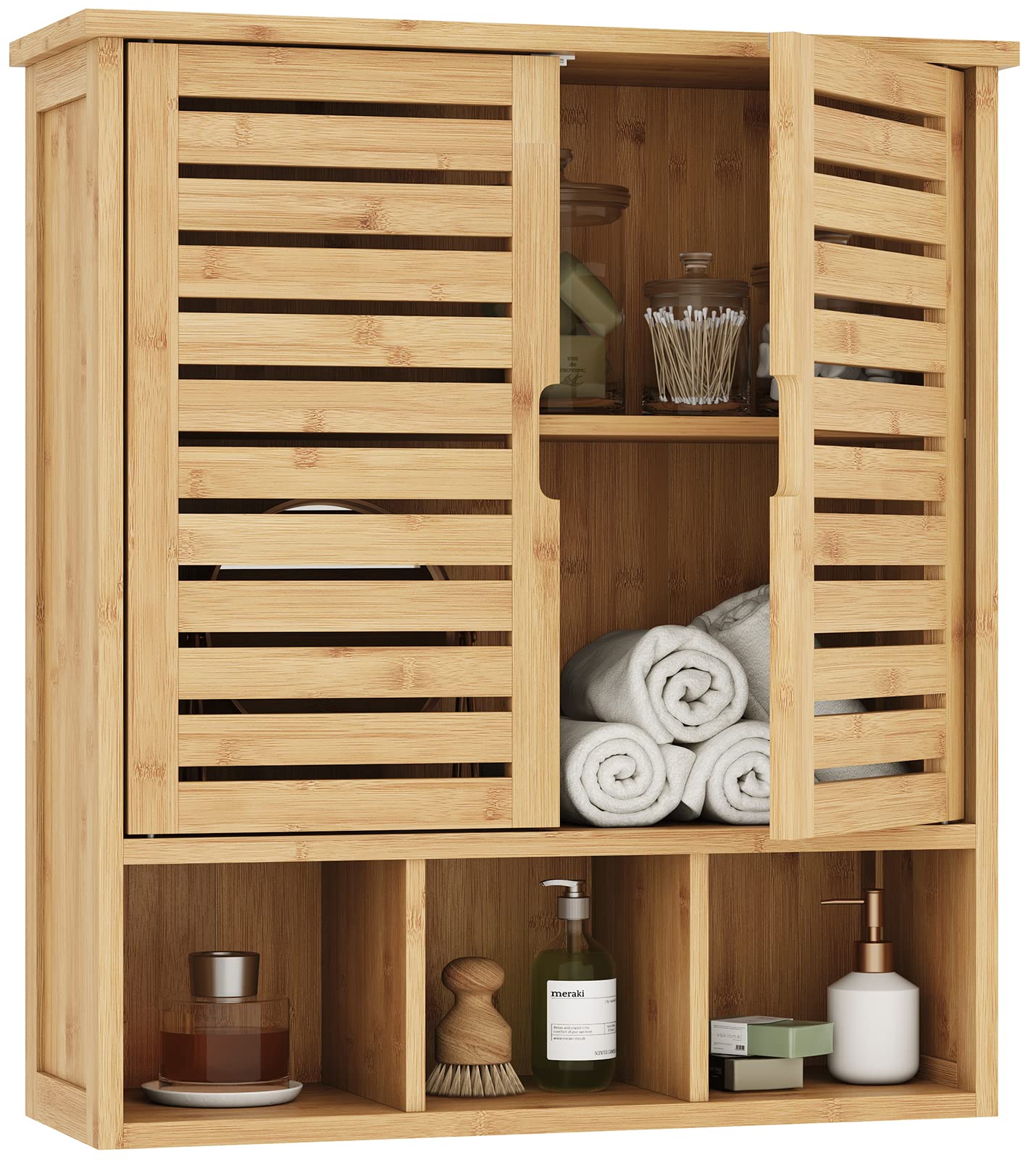 forabamb-armoire-murale-salle-de-bain-bambou-58-cm image 3