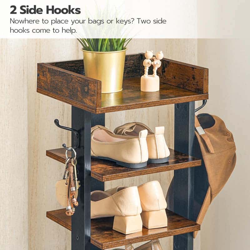hoobro-shoe-racks-meuble-chaussures-7-niveaux-marron image 6