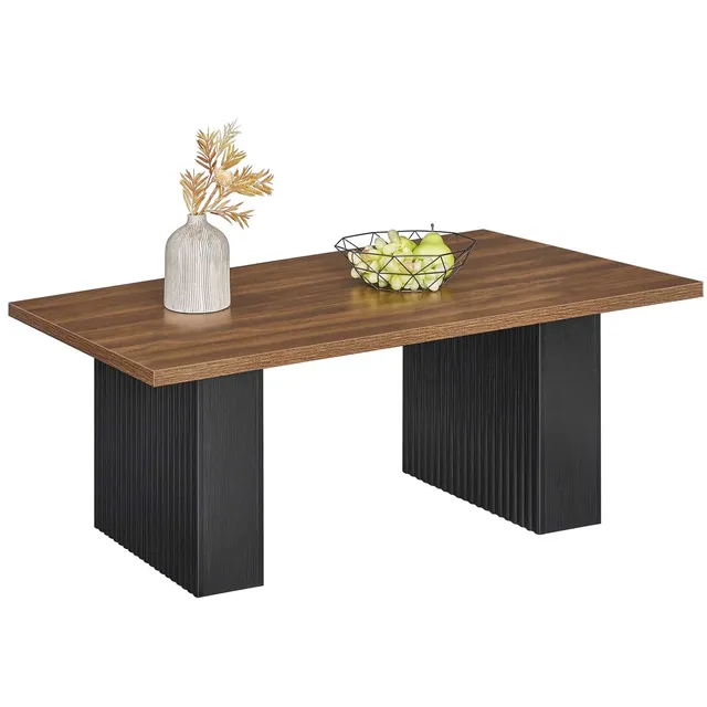 hoobro-coffee-tables-table-basse-120-cm-pieds-marron image 1