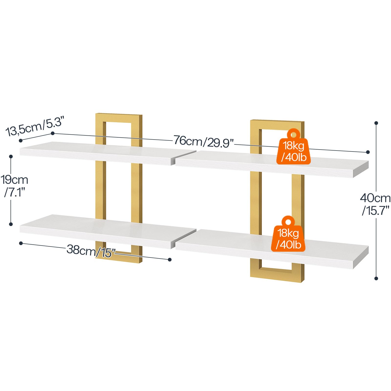 hoobro-storage-racks-tag-re-murale-blanche-38-cm image 3