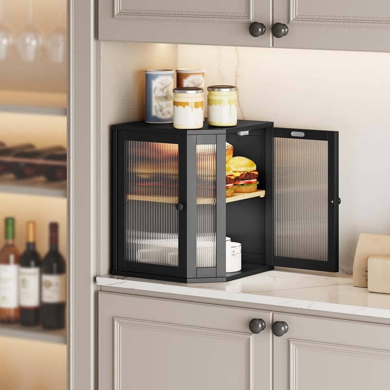 hoobro-kitchen-furniture-bo-te-pain-bambou-noire-2-tages image 1