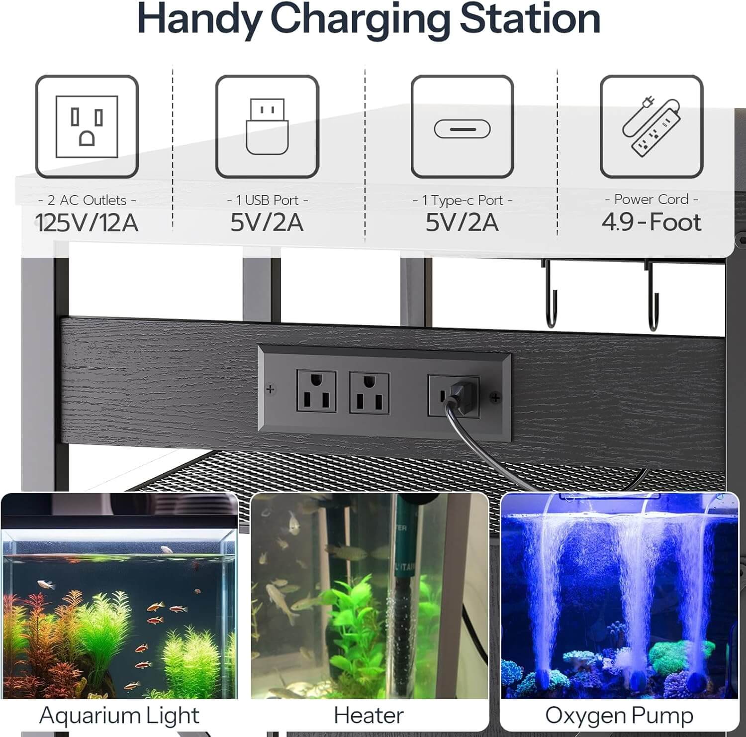 hoobro-fish-tank-stands-meuble-aquarium-40-50-gallons-noir-led image 7
