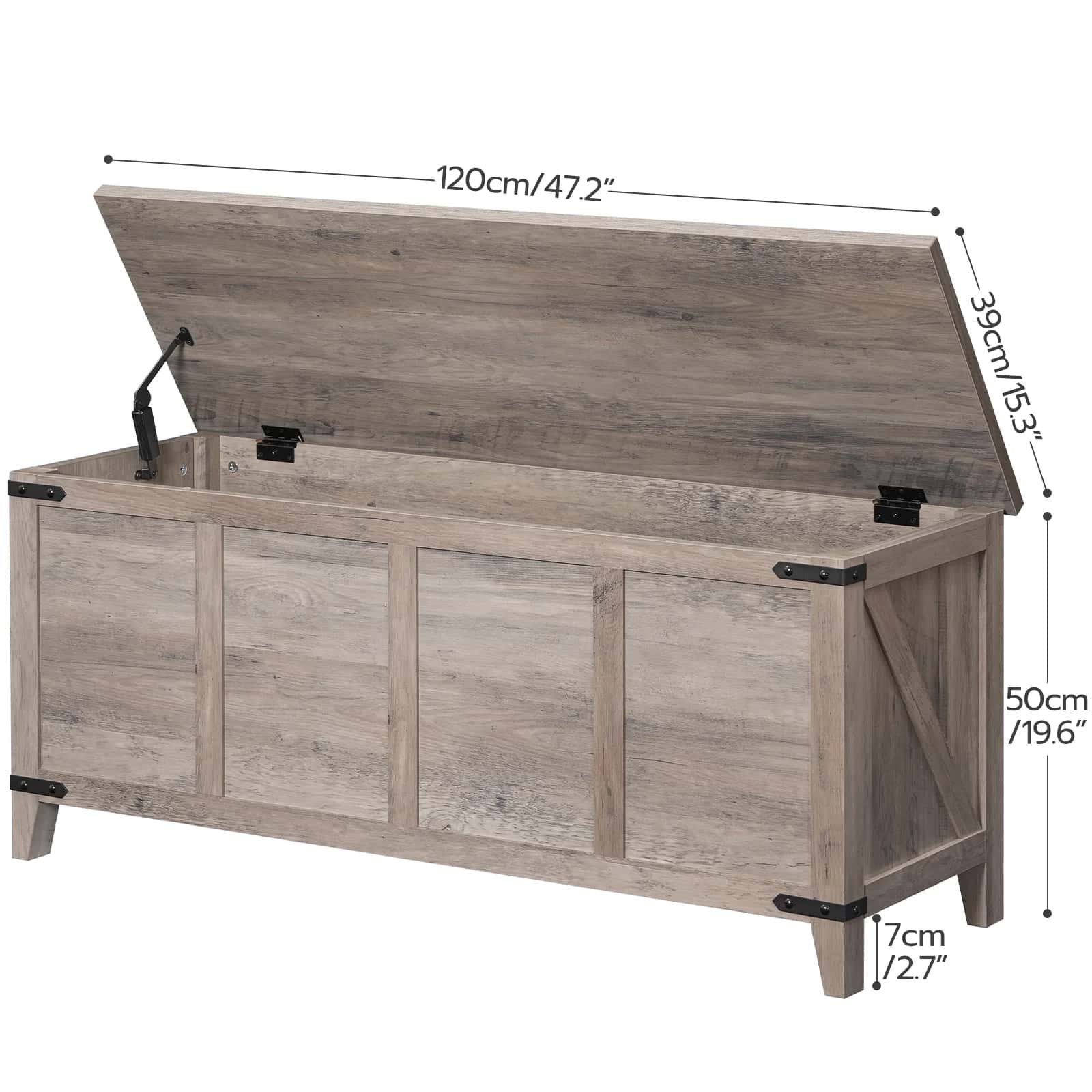 hoobro-coffre-de-rangement-greige-couvercle-pour-chambre image 4