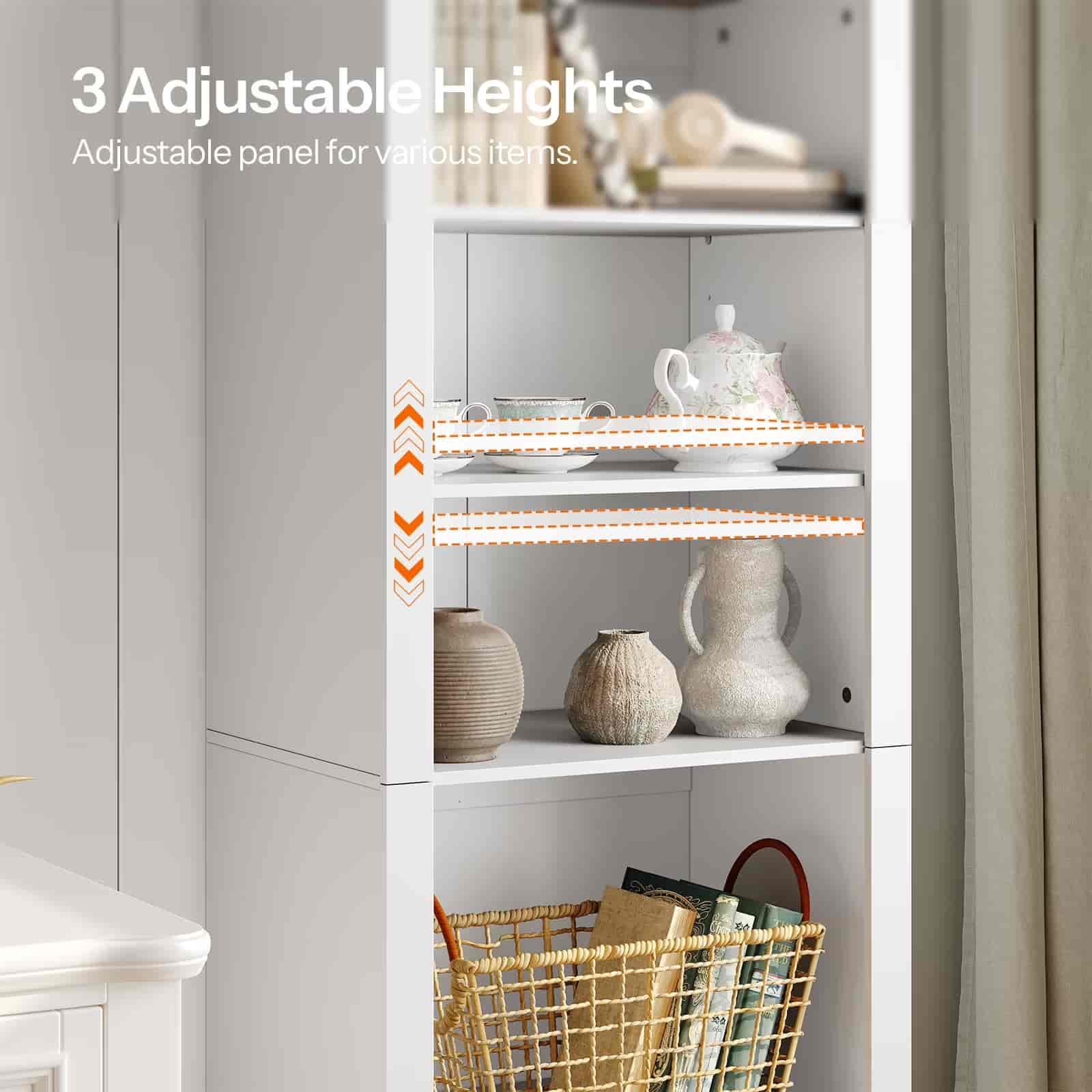 hoobro-biblioth-que-arche-blanche-180-cm-tiroir-dossier image 6