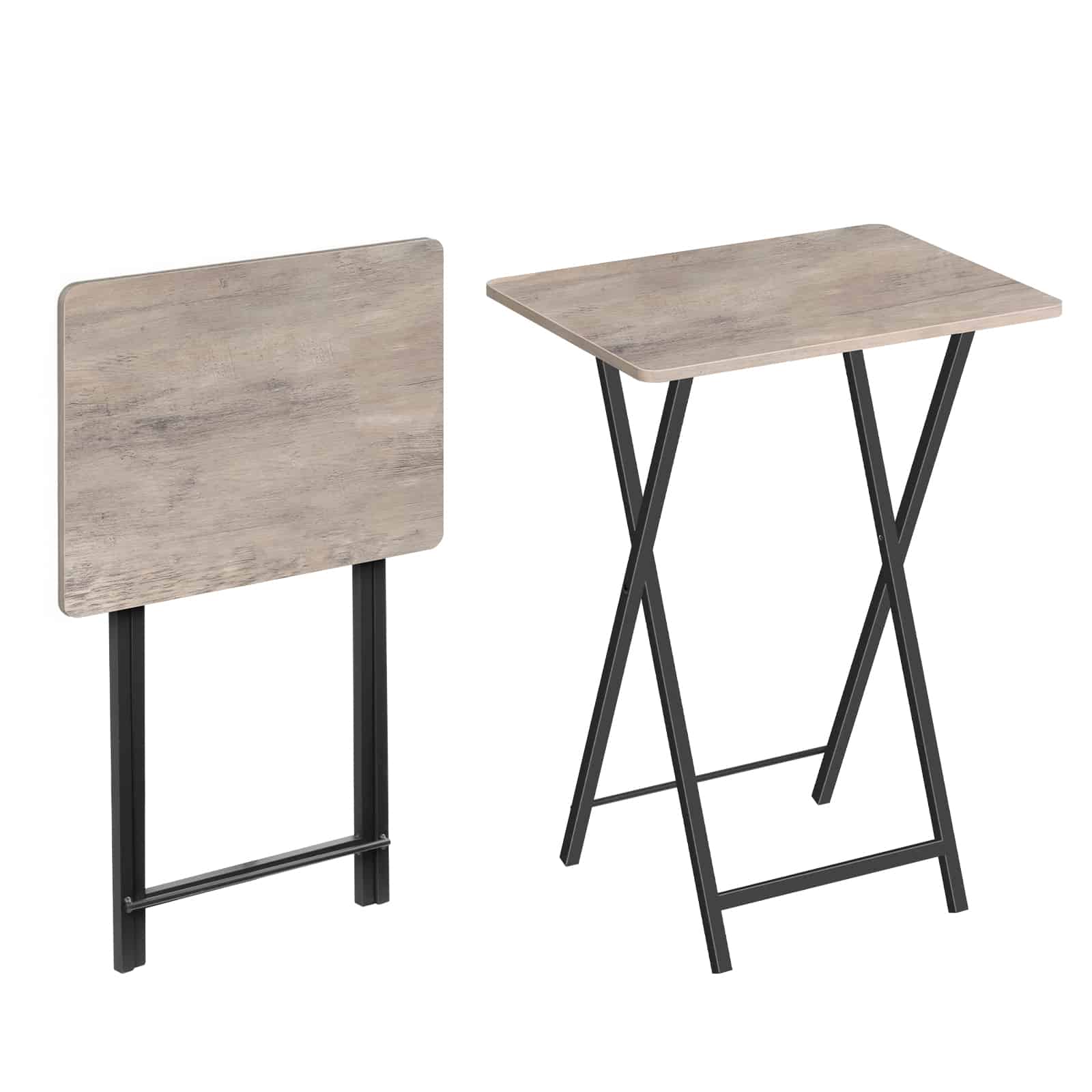 hoobro-tv-tray-tables-table-d-appoint-pliante-greige image 3