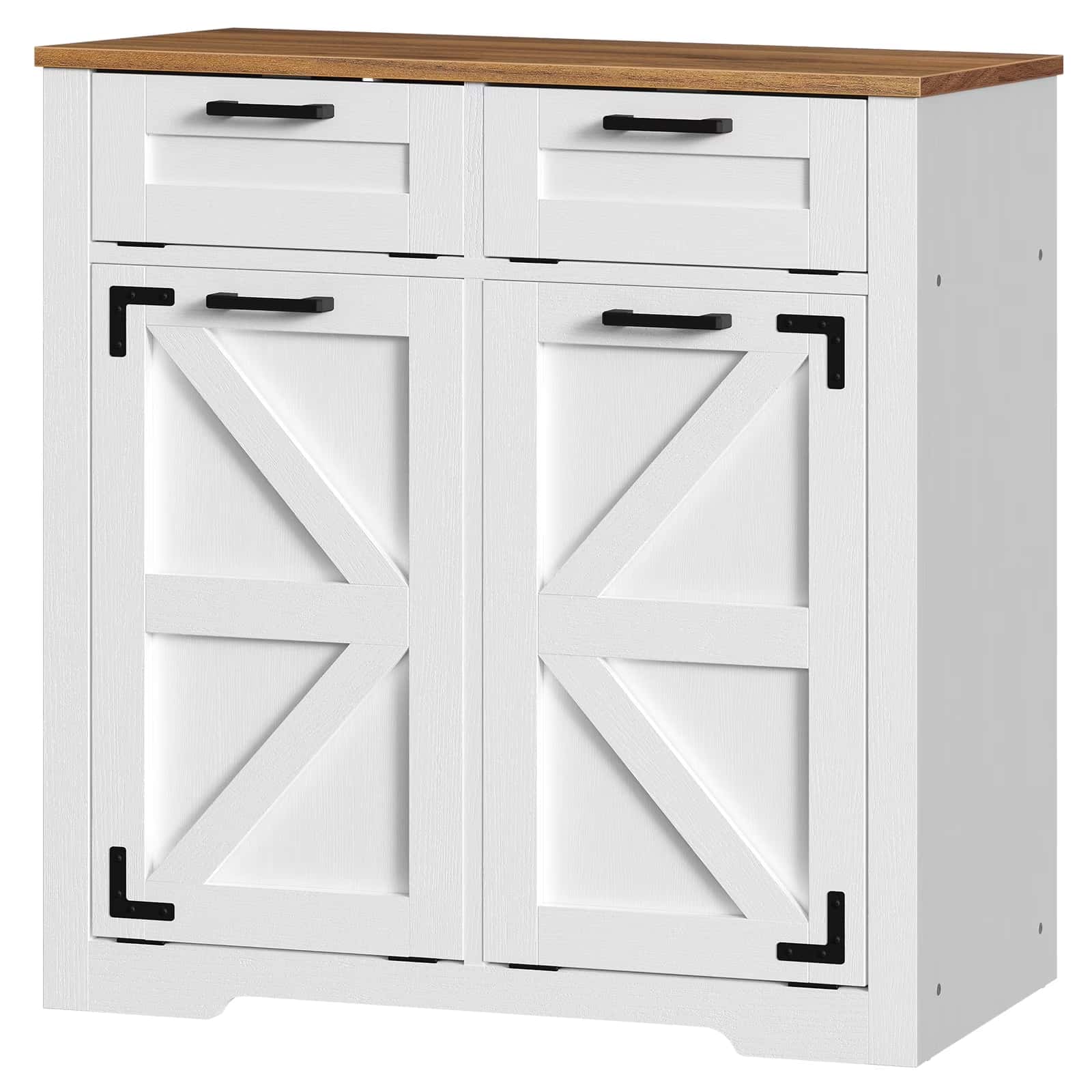 hoobro-meuble-panier-linge-blanc-corbeille-buanderie image 3